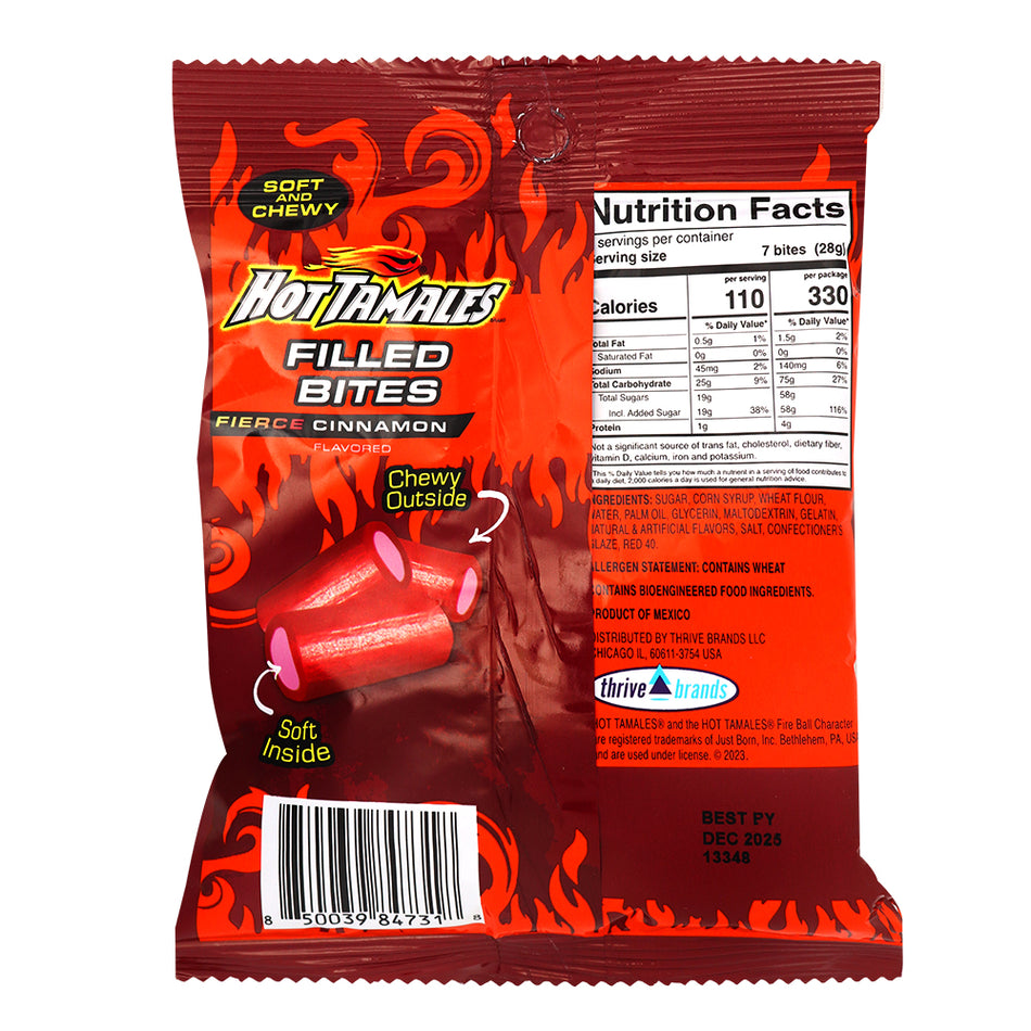 Hot Tamales Filled Bites Fierce Cinnamon 85g