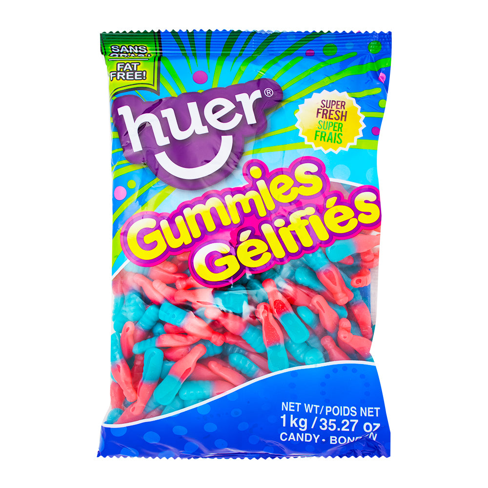 Huer Bubble Gum Bottles Gummies - 1 kg