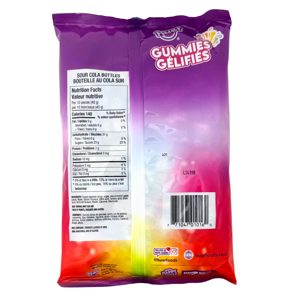 Huer Sour Cola Bottles Gummies - 1 kg