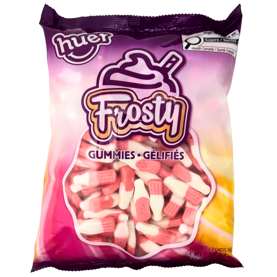 Huer Strawberry Frosty Gummy Candy - 1 kg