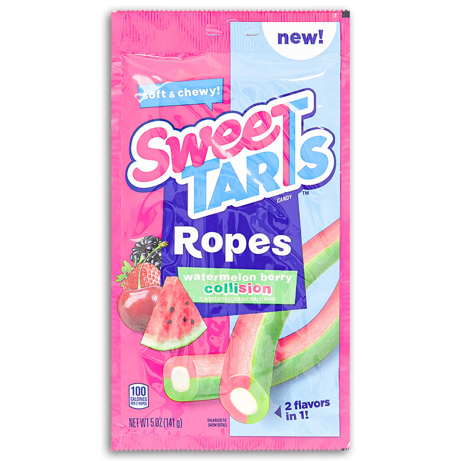 Sweetarts Ropes Watermelon Berry Collision 5oz - 12 Pack