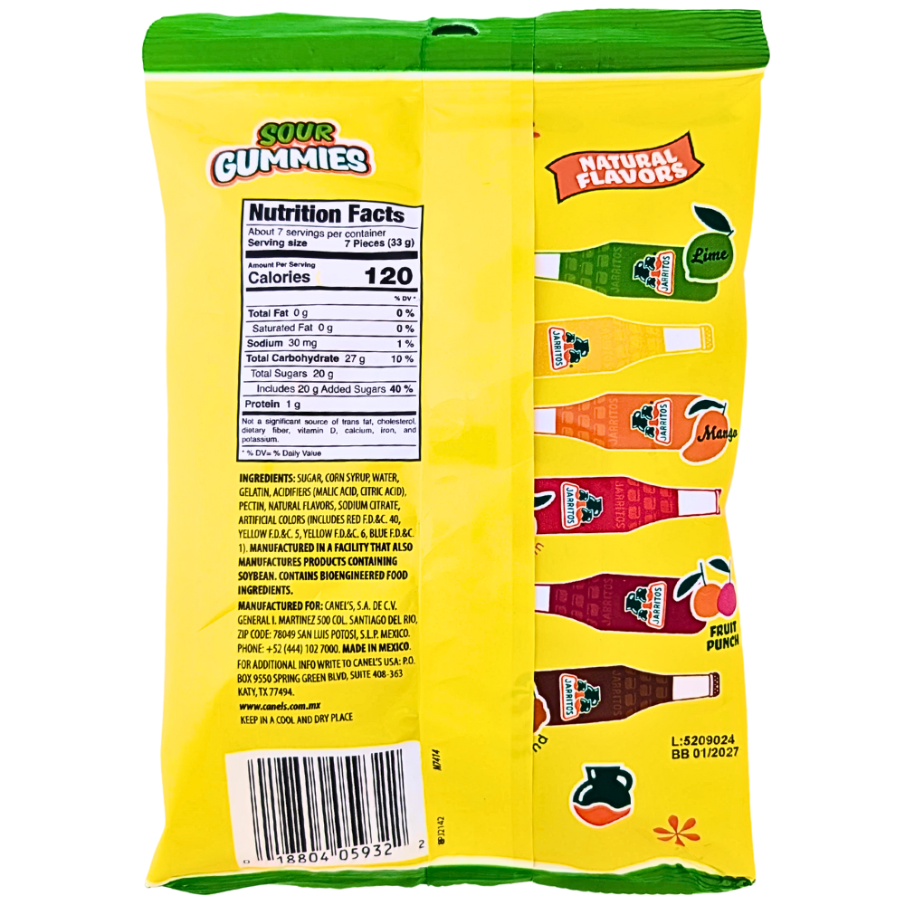 Jarritos Sour Gummies - 8oz
