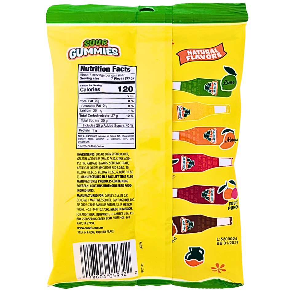 Jarritos Sour Gummies - 8oz