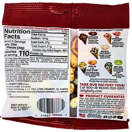Jelly Belly Cold Stone Ice Cream Parlour Mix - 3.1oz