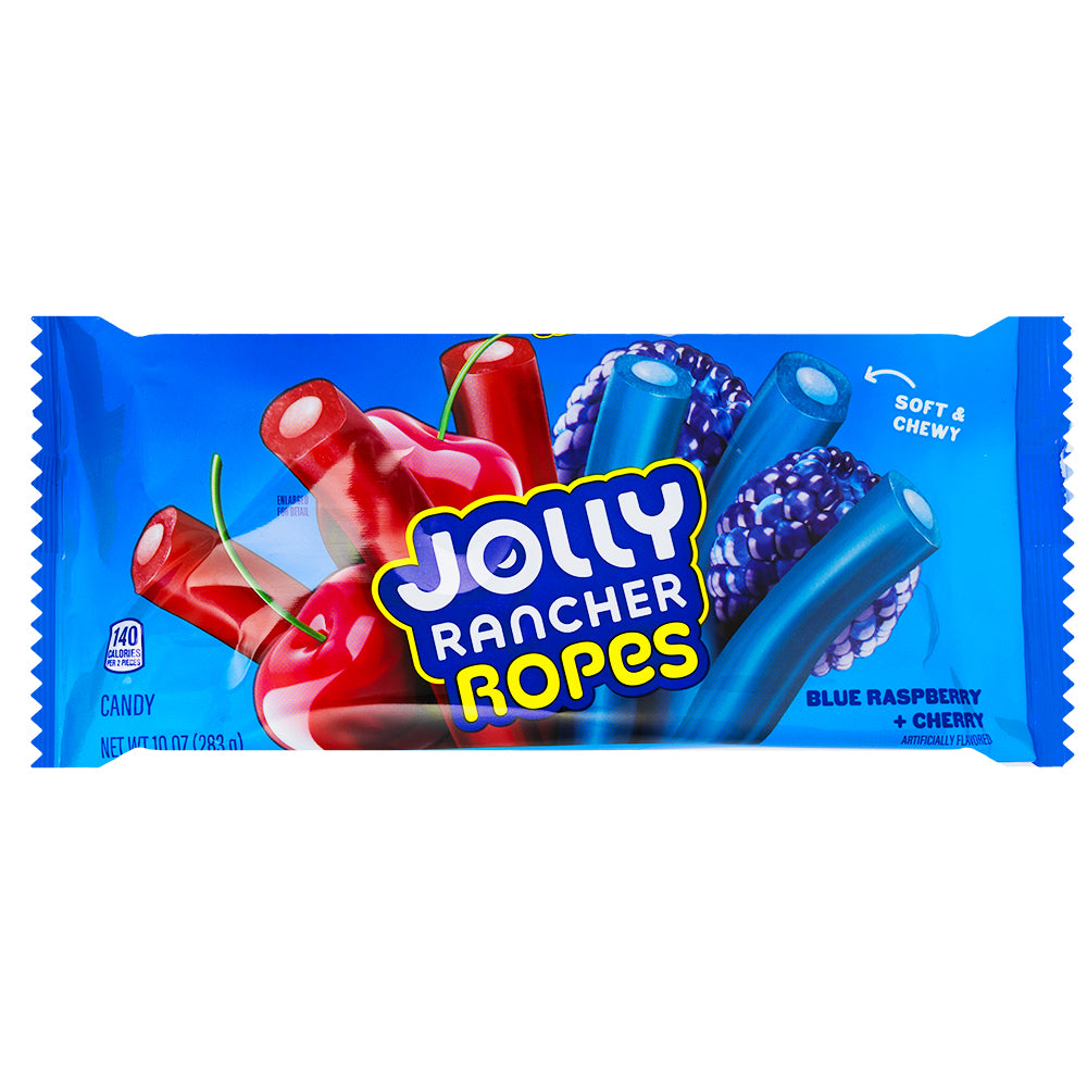 Jolly Rancher Ropes Blue Raspberry & Cherry 10oz | Candy District