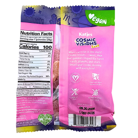 Katjes Cosmic Visions Sour Gummies - 140g