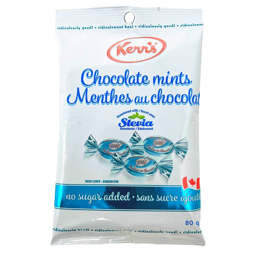 Kerr's Light Chocolate Mints No Sugar Added 80g