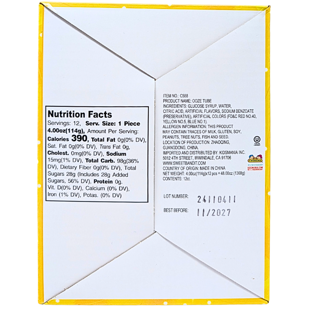 Ooze Tube Candy Gel 4 oz
