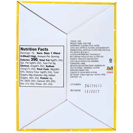 Ooze Tube Candy Gel 4 oz