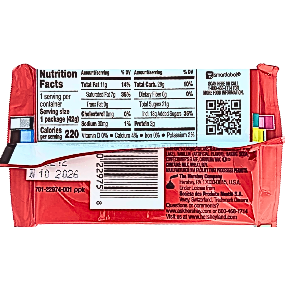 Kitkat Food Label Kit Kat Peppermint Stick - 1.5oz | Candy District