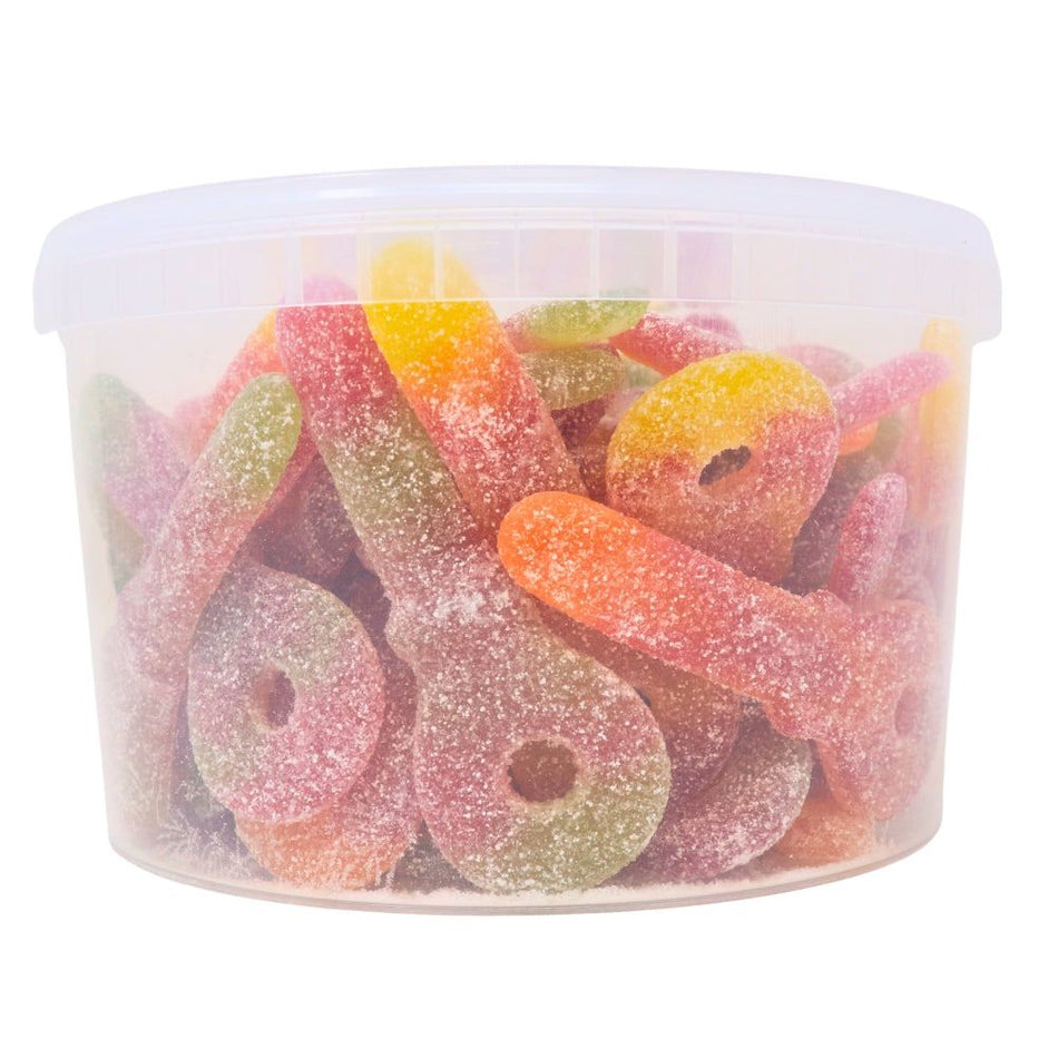 Koala Jumbo Sour Suckers 60 Pieces - 1 Tub -Sour Keys - Bulk Candy