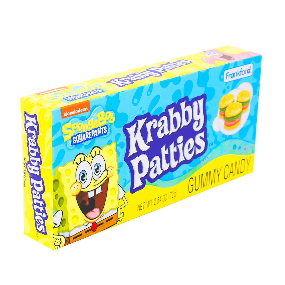 SpongeBob SquarePants Gummy Krabby Patties Candy Theater Box 2.54 oz. - 12 pack