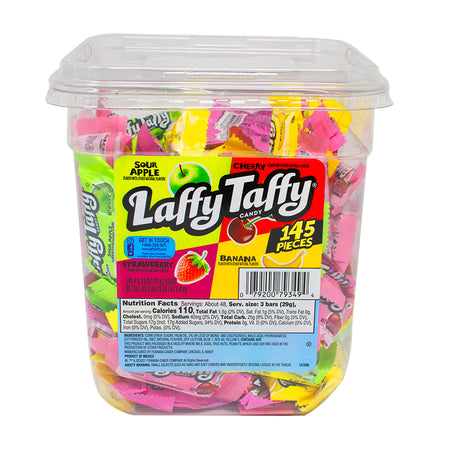 Laffy Taffy  - Assorted Tub 145 Pieces - 1 Tub