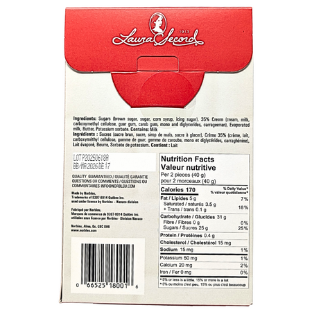 Laura Secord Butter and Cream Fudge Box - 180g