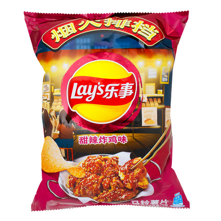 Lays Sweet & Spicy Fried Chicken Chips (China) 70g 