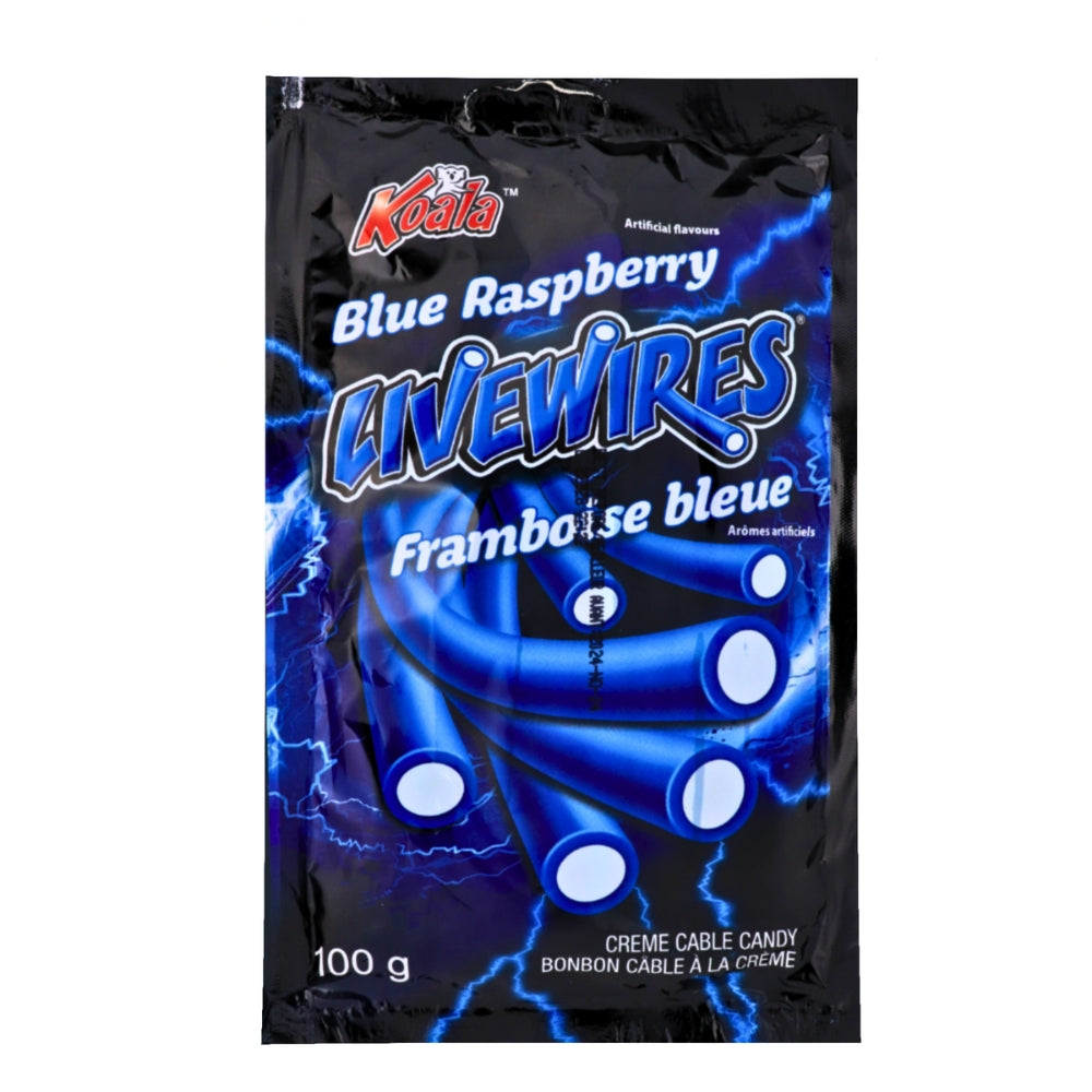 Koala Raspberry Koala Livewires Blue Raspberry Cream Cables 100g | Candy District