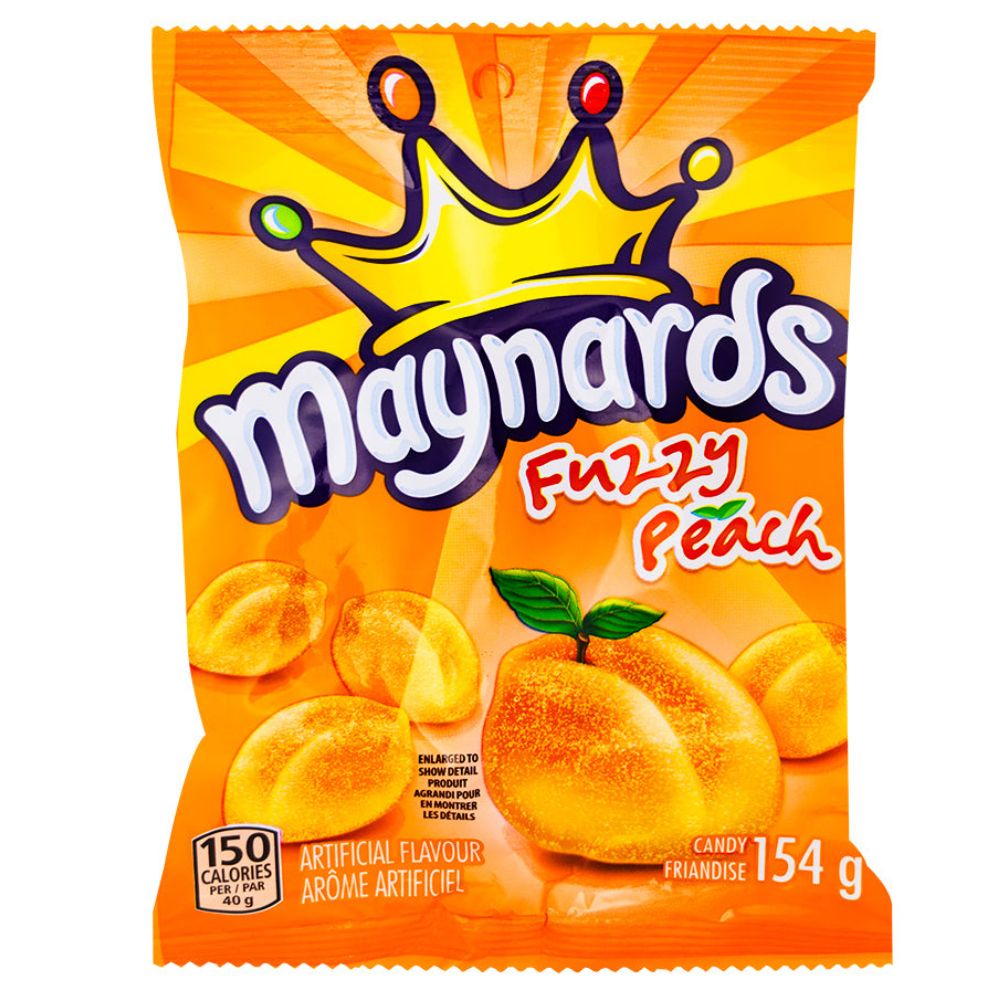 Maynards Candy Fuzzy Peaches 185g  - Canadian Candy