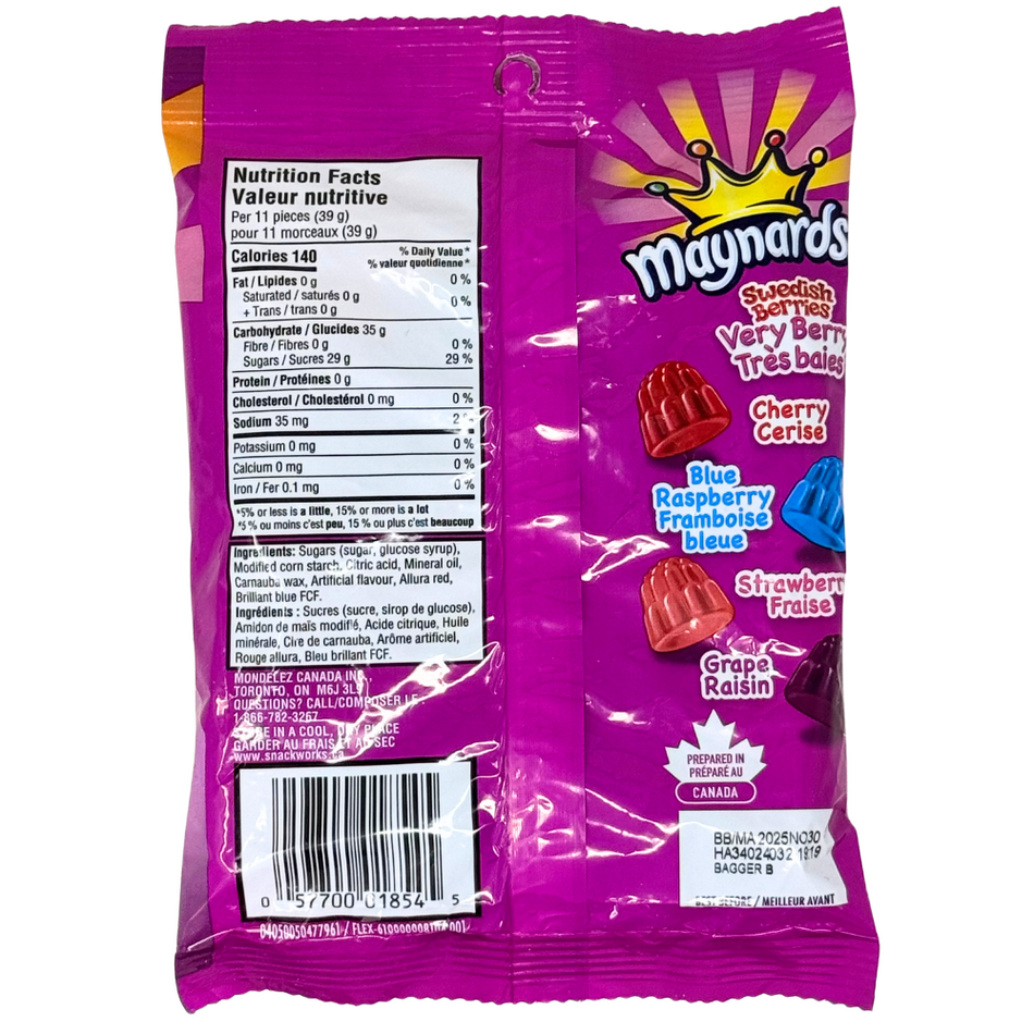 Maynards Swedish Berries Very Berry 154g - 12 Pack