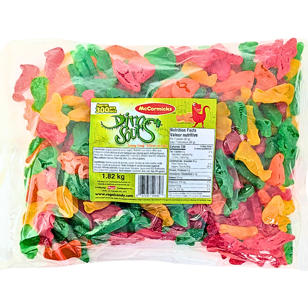 McCormick's Dino-Sours Candy-1.8 kg
