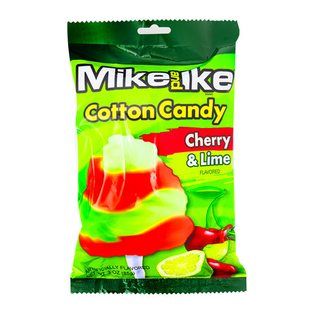 Mike and Ike Cherry & Lime Cotton Candy - 3oz 
