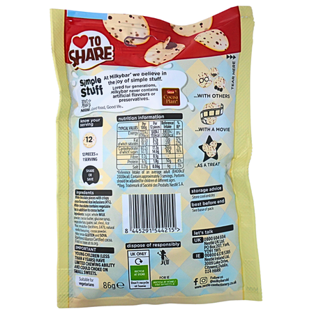 Milky Bar Crispy Cookie (UK) - 86g