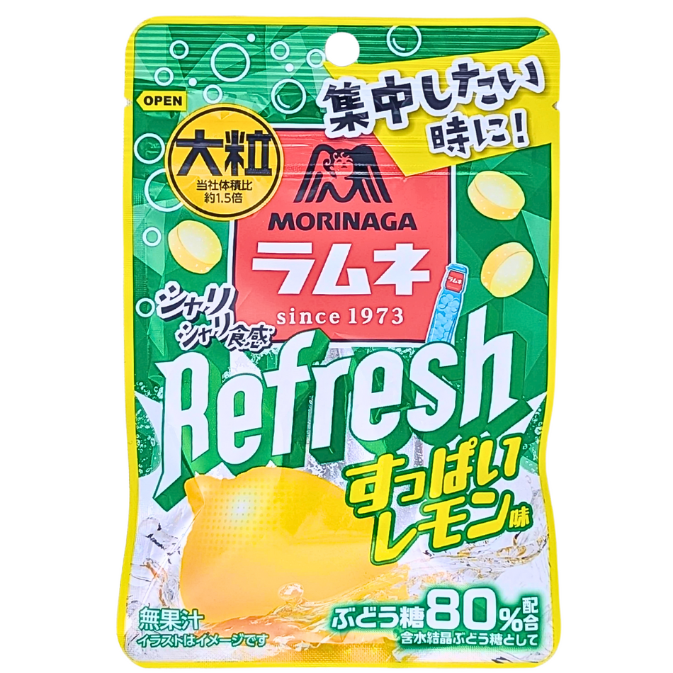 Morinaga Refresh Ramune Sour Lemon Candy (Japan) - 30g