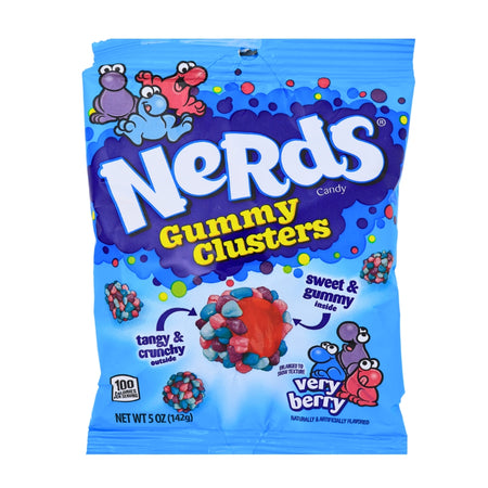Nerds Gummy Clusters - Very Berry 5oz - 12 Pack - Nerds Candy