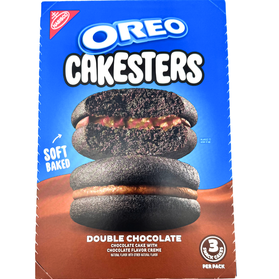 Oreo Cakesters Double Chocolate Cookies 3.03oz - 8 Pack