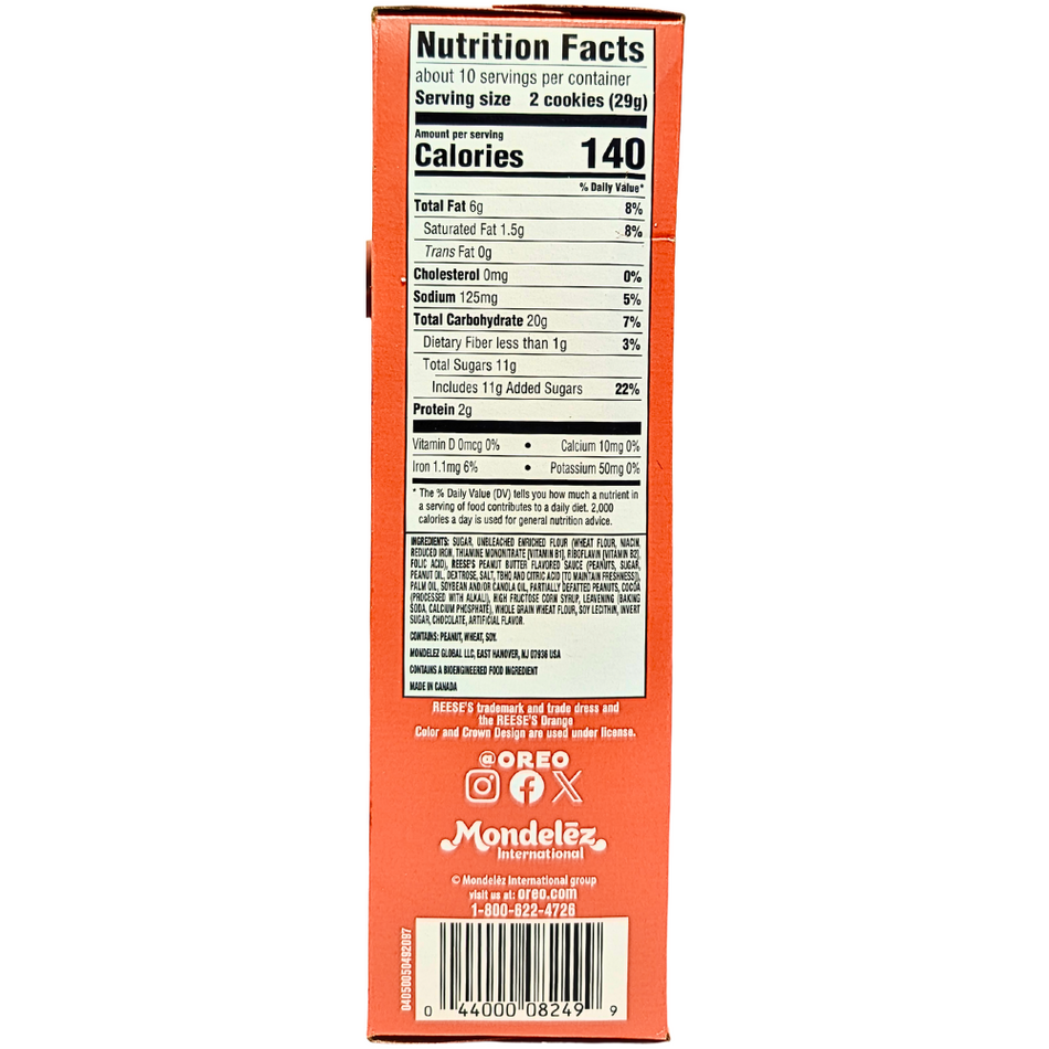Oreo Reese's Peanut Butter Cookie - 10.81oz