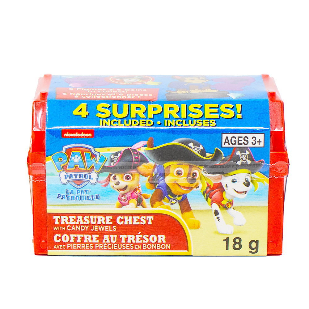 Paw Patrol Treasure Chest with Candy Jewels 18g 