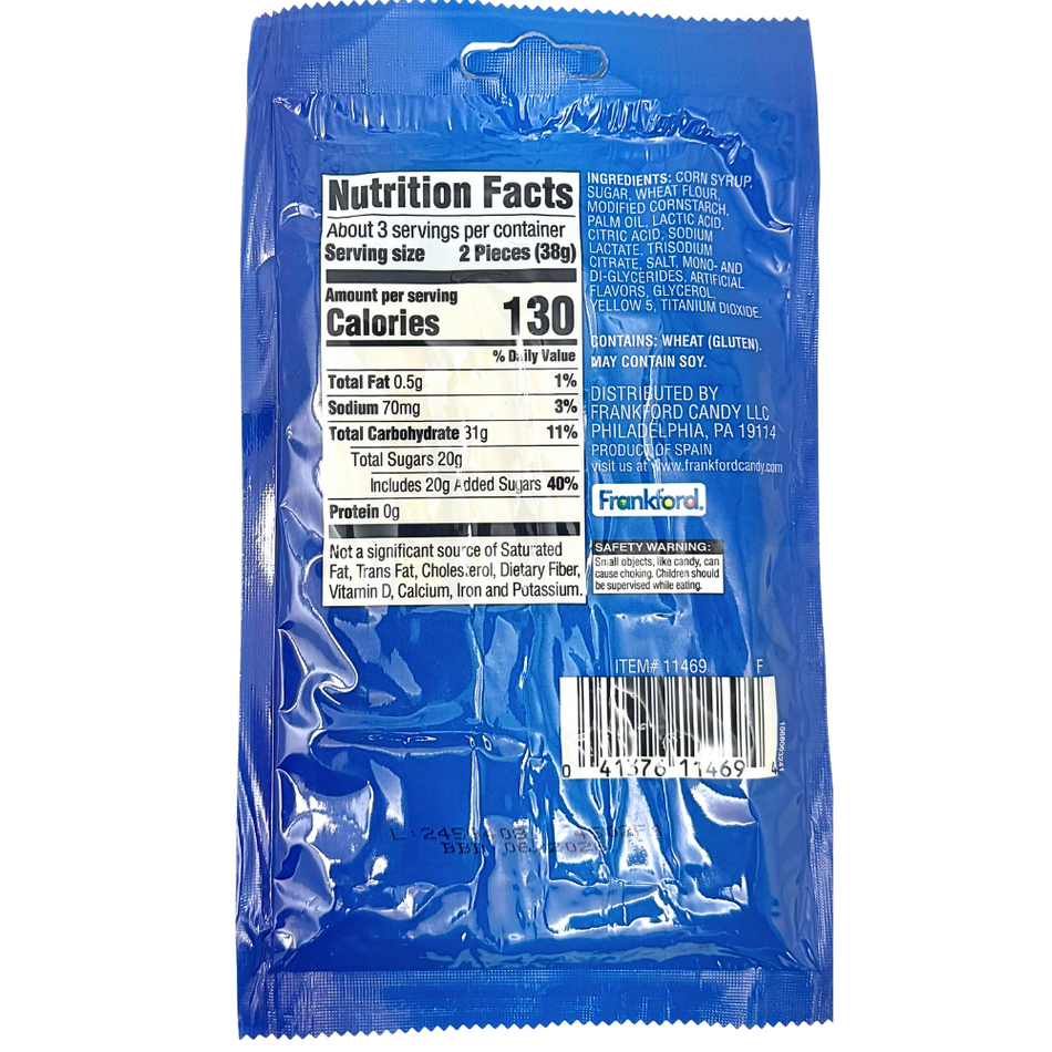 Peelable String Cheese Gummy Candy 4oz - 12 Pack