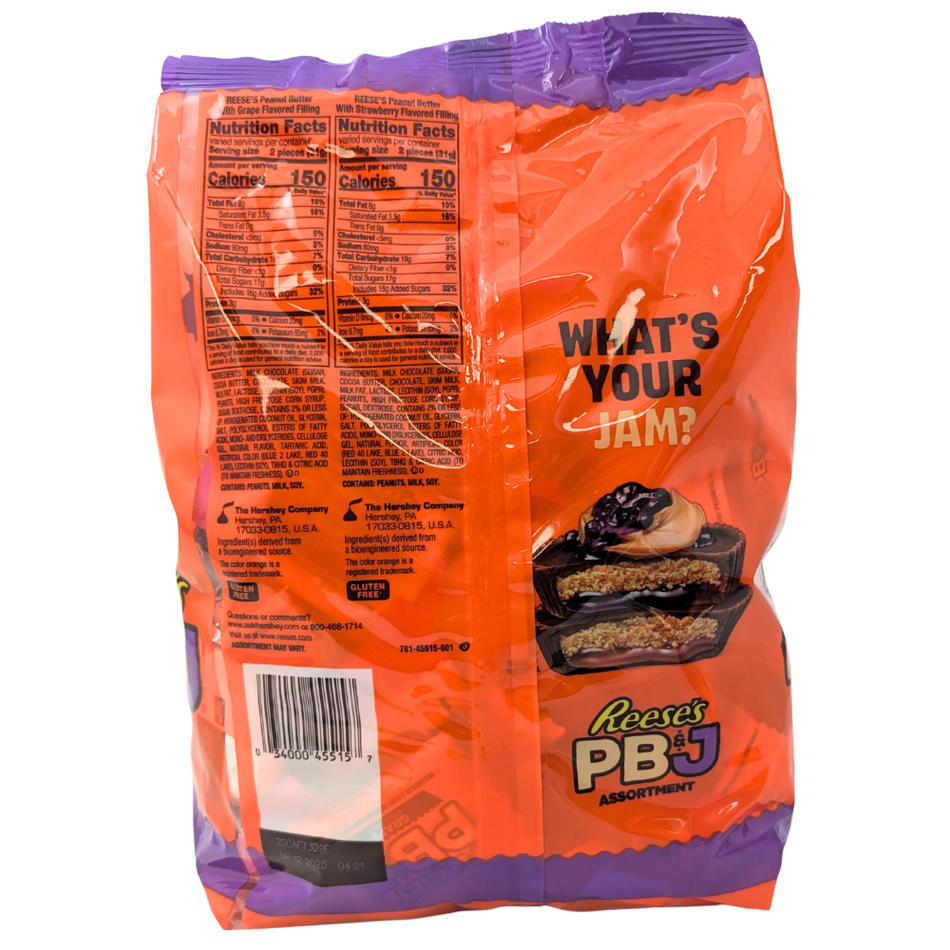 Reese's PB & J Assortment Snack Size - 1.1kg