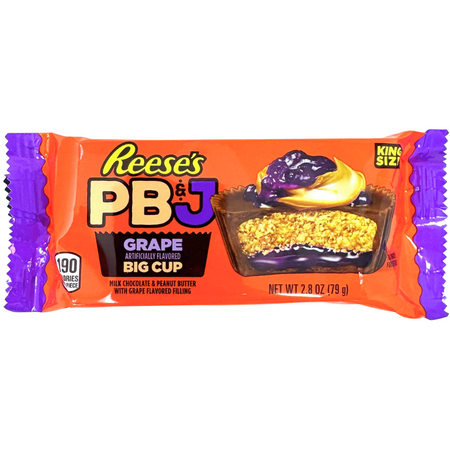 Reese's PB&J Grape Big Cup King size 2.8oz - 16 Pack