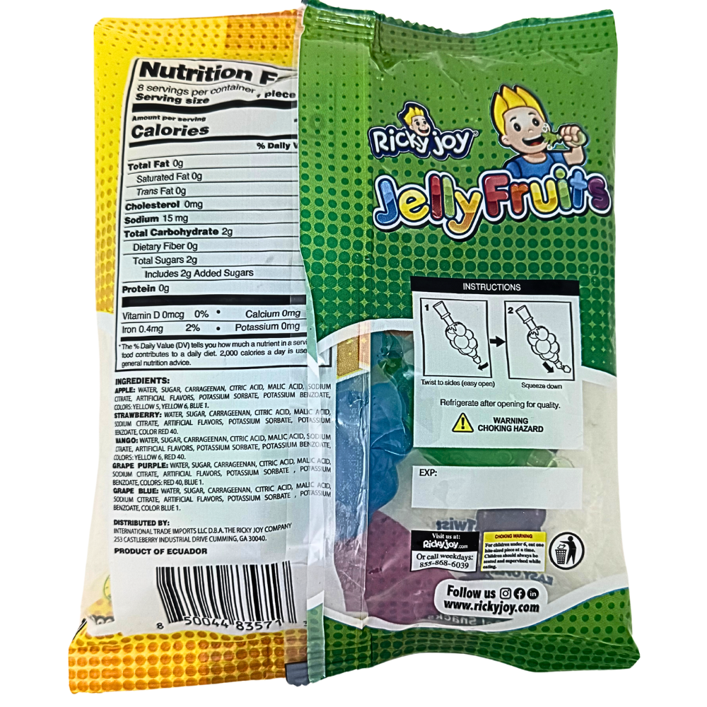 Ricky Joy Jelly Fruits - 9.87oz