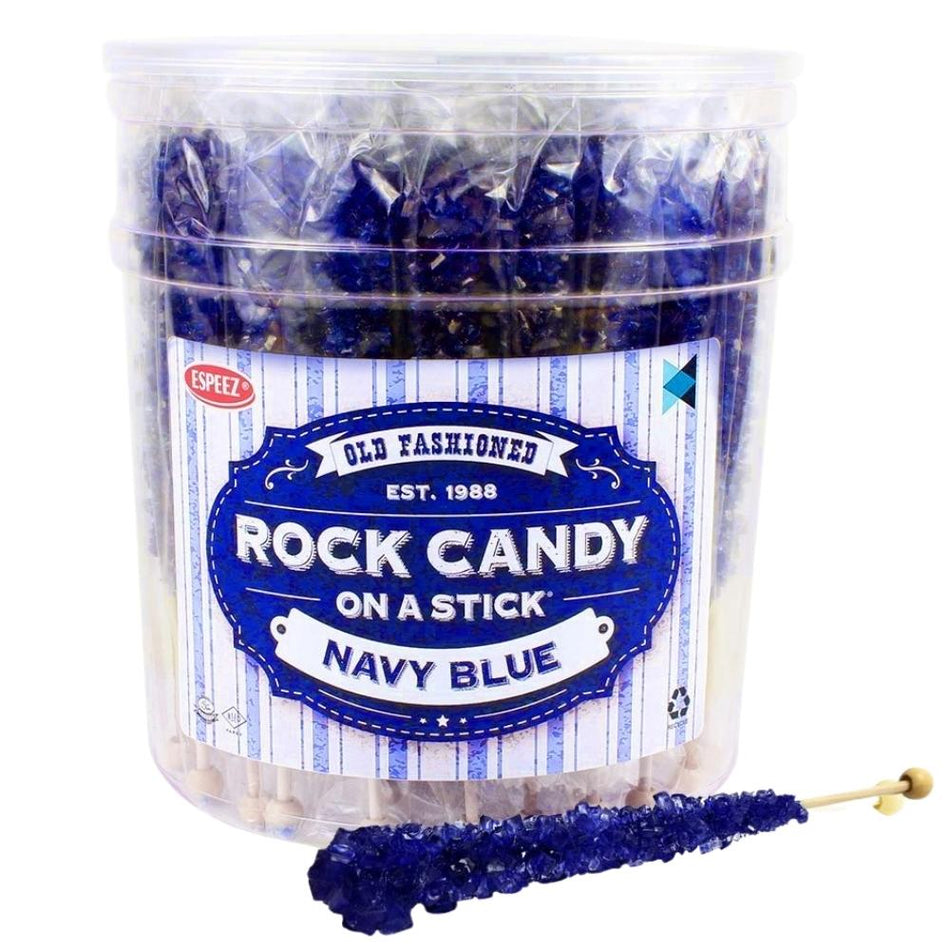 Rock Candy Sticks Navy Blue 36 Pieces - 1 Tub
