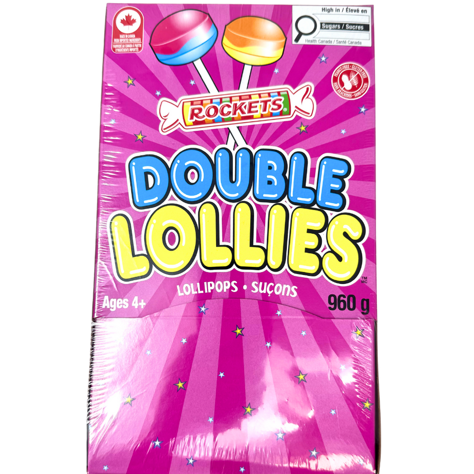 Rockets Double Lollies 120ct 960g - 1 Box