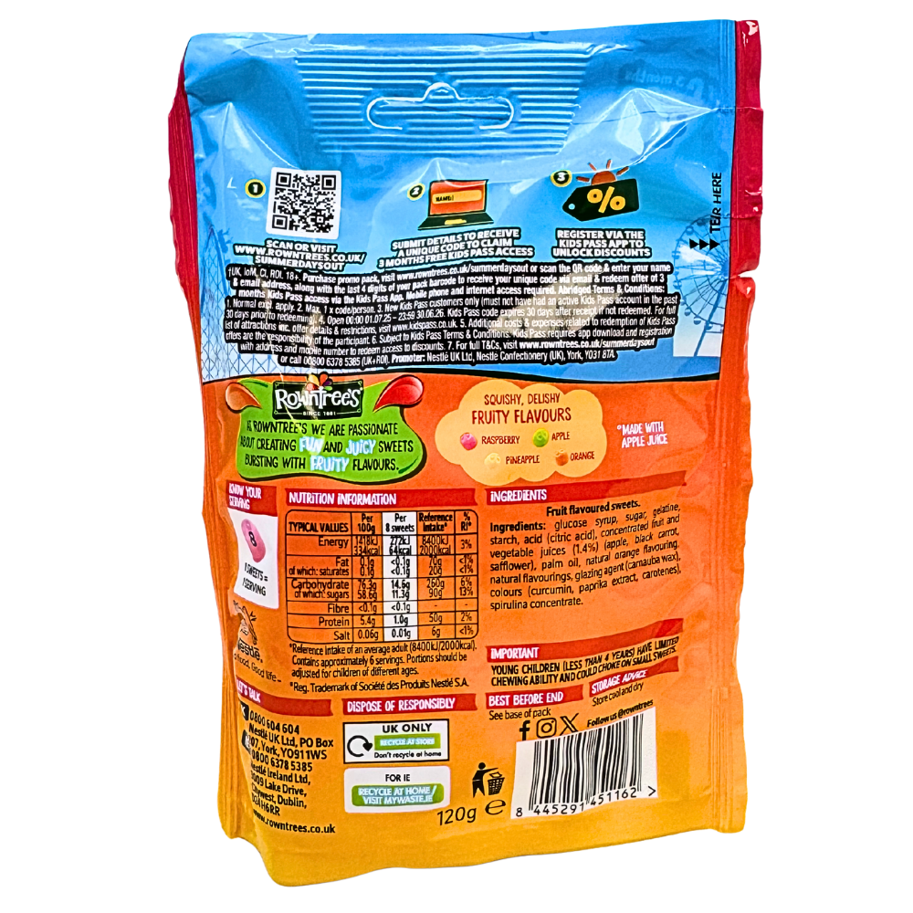 Rowntree's Jelly Tots Squidgers (UK) - 120g