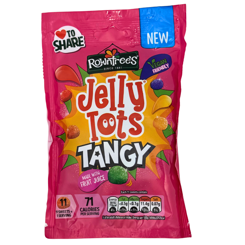 Rowntree's Jelly Tots Tangy 140g (UK) - 10 Pack