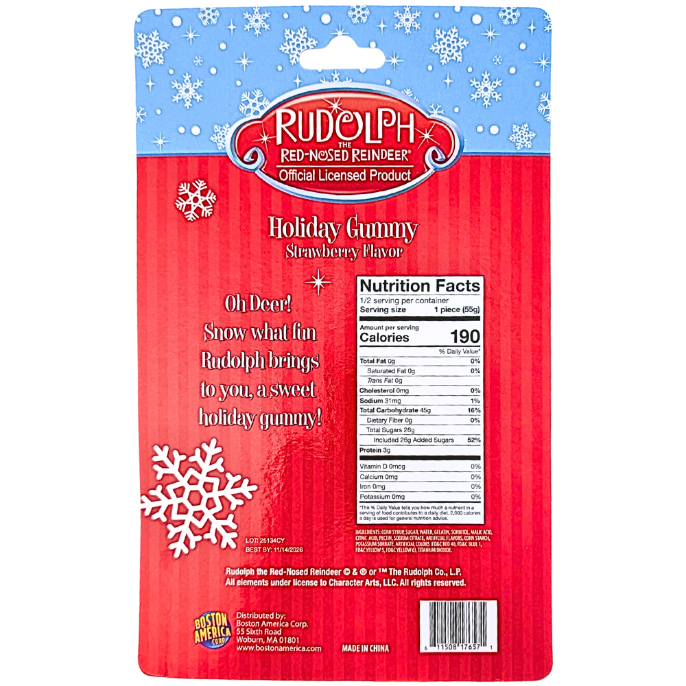 Rudolph Holiday Gummy - 110g