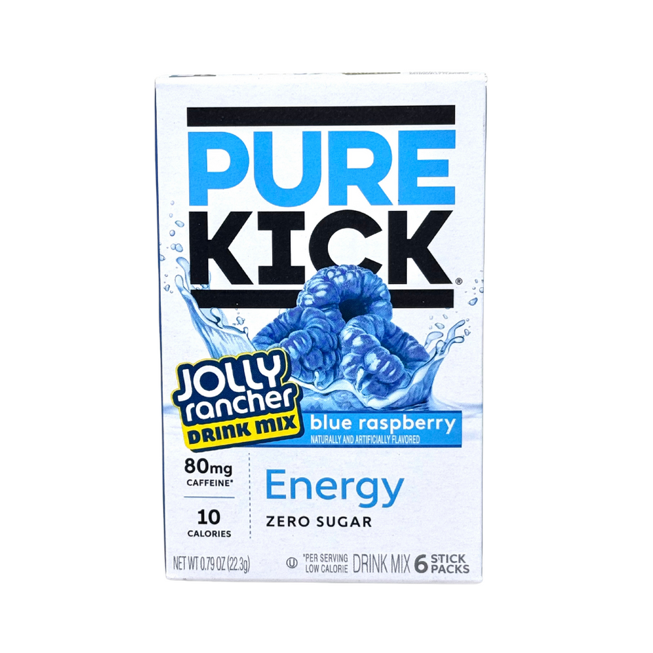 Singles To Go Pure Kick Energy Jolly Rancher Blue Raspberry - 12 Pack