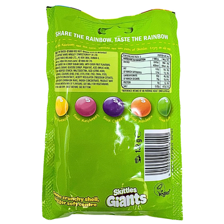 Skittles Giants Sours 125g - 12 Pack