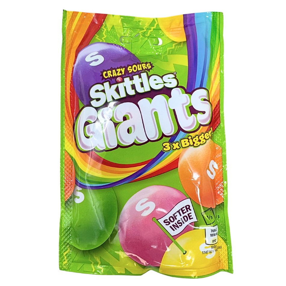 Skittles Giants Sours 125g - 12 Pack