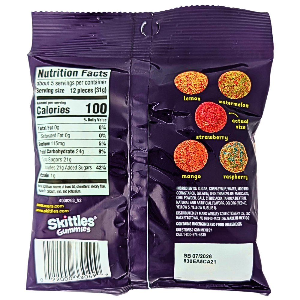Skittles Gummies Fuego - 5.8oz