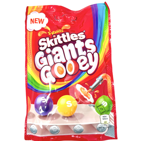 Skittles Giants Gooey Candy (UK) 125g - 12 Pack