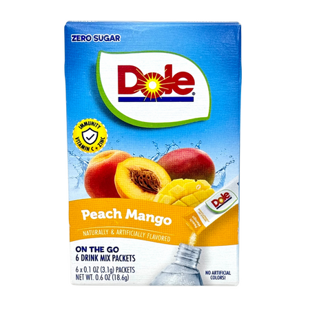 Snapple Singles To Go Dole Peach Mango