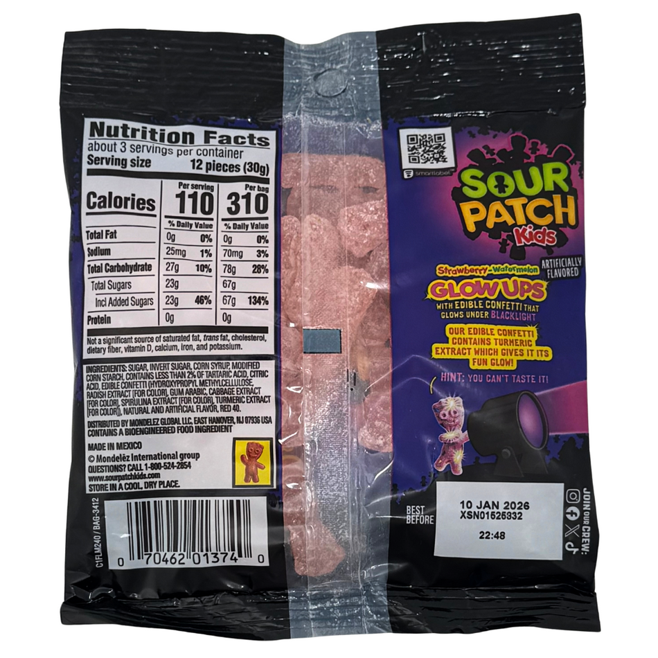 Sour Patch Kids Glowups 3.08oz - 12 Pack