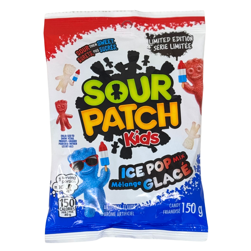 Sour Patch Kids Ice Pop Mix 150g - 12 Pack