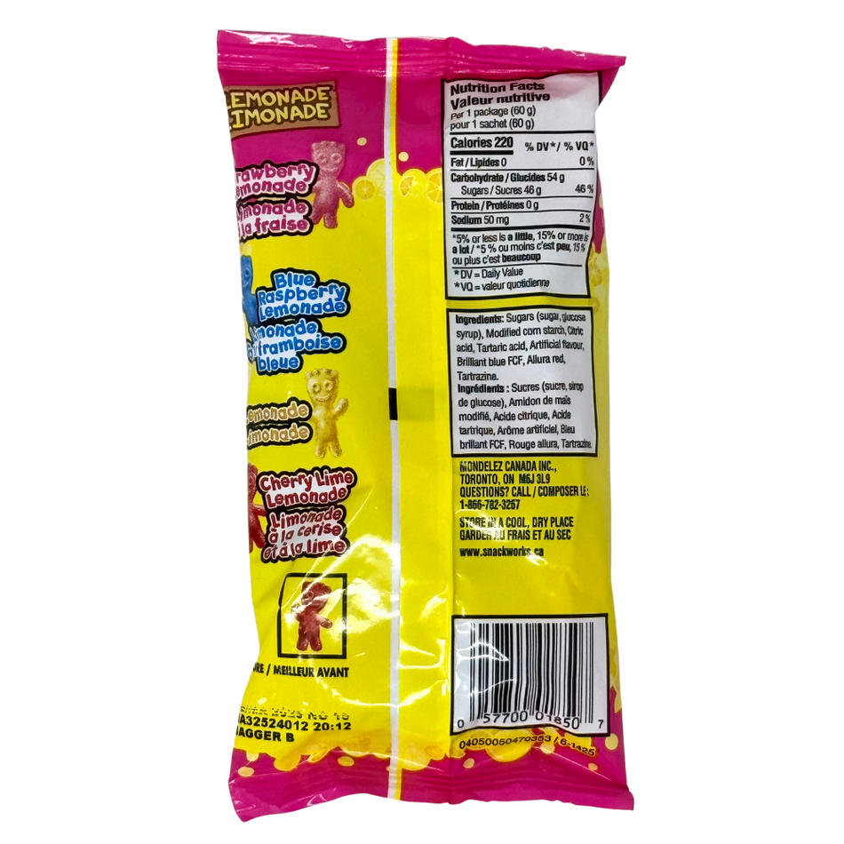 Sour Patch Kids Lemonade Fest Candy 60g - 18 Count Box