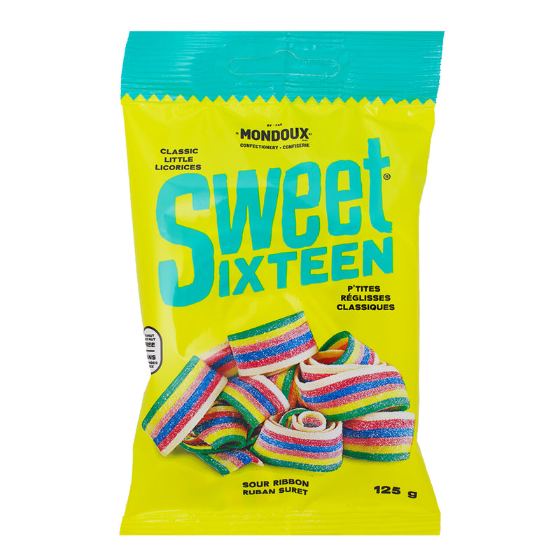 Sweet Sixteen Sour Ribbon 125g - 10 Pack