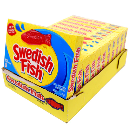 Swedish Fish Candy Theater Box  - 12 Pack